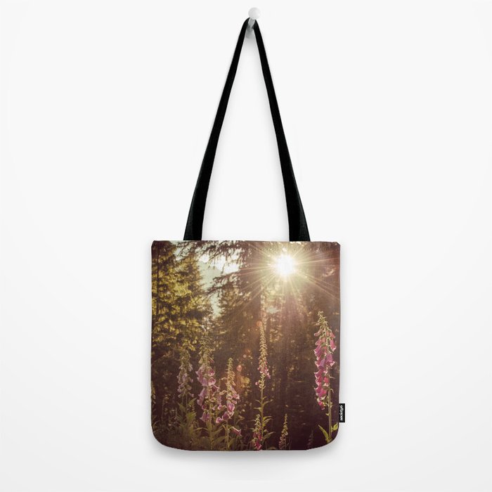 Wildflower Sunrise in the Mountains - Nature Photography Tote Bag Gallery Image 2