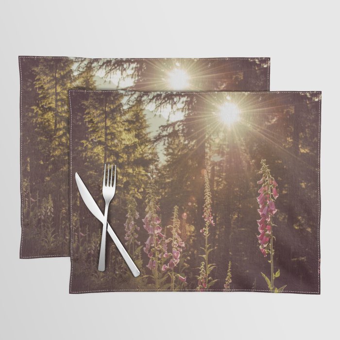 Wildflower Sunrise in the Mountains - Nature Photography Placemat Gallery Image 1