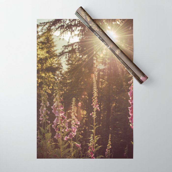Wildflower Sunrise in the Mountains - Nature Photography Wrapping Paper Gallery Image 1