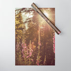 Wildflower Sunrise in the Mountains - Nature Photography Wrapping Paper Gallery Image 1