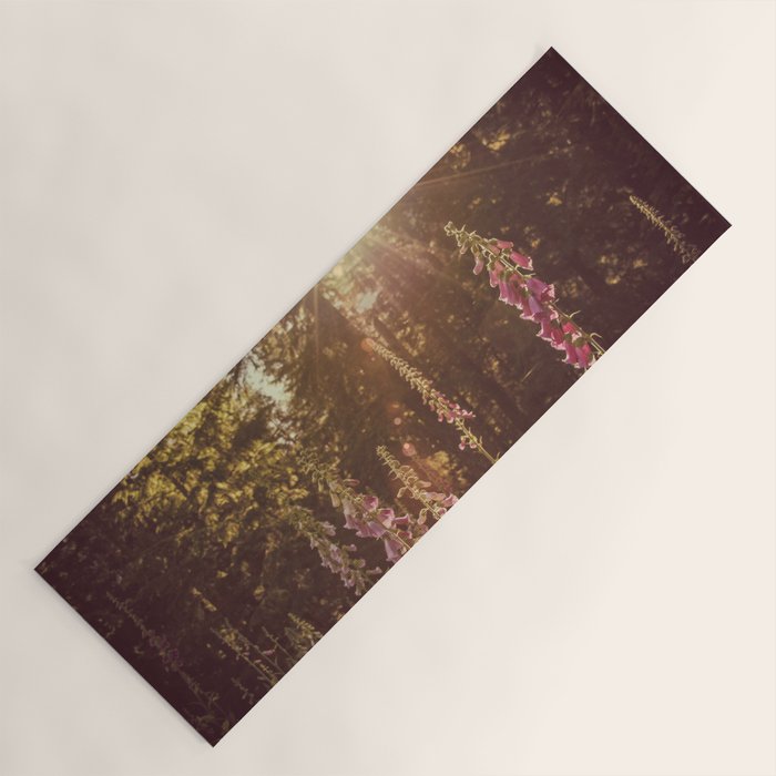 Wildflower Sunrise in the Mountains - Nature Photography Yoga Mat Gallery Image 1