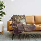 Wildflower Sunrise in the Mountains - Nature Photography Throw Blanket Gallery Image 1