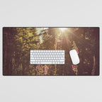 Wildflower Sunrise in the Mountains - Nature Photography Desk Mat Gallery Image 1
