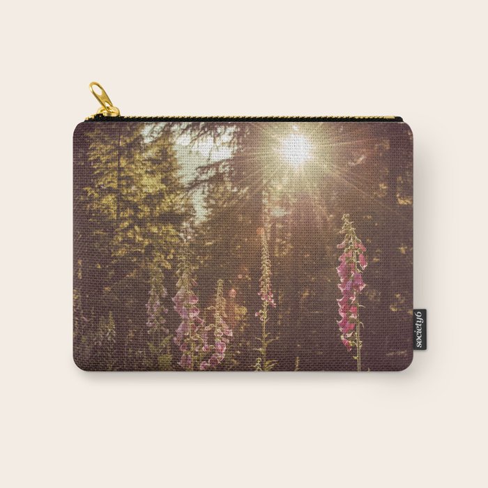 Wildflower Sunrise in the Mountains - Nature Photography Carry All Pouch Gallery Image 1