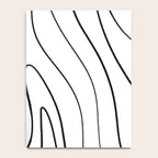 Minimalist Topographical Abstract in Black and White Notebook Gallery Image 4