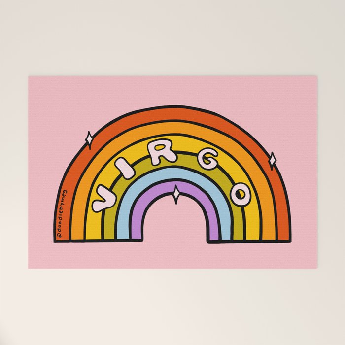 Virgo Rainbow Welcome Mat Gallery Image 1