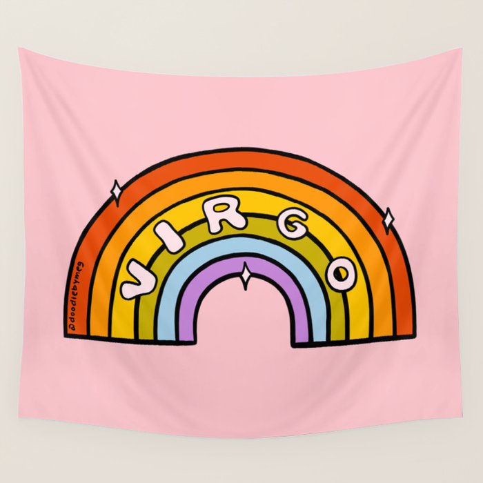 Virgo Rainbow Wall Tapestry Gallery Image 4