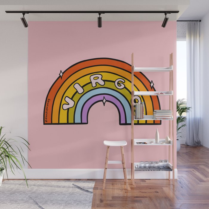 Virgo Rainbow Wall Mural Gallery Image 1
