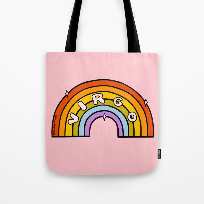 Virgo Rainbow Tote Bag Gallery Image 1