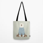 Whimsical Polar Bear Tote Bag Gallery Image 2