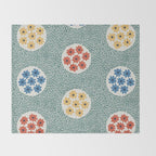 Floral Circles Throw Blanket Gallery Image 2