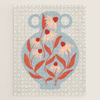 Blue Vase of Daisies Collection Jigsaw Puzzle Gallery Image 1