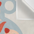 Blue Vase of Daisies Collection Wall Tapestry Gallery Image 3