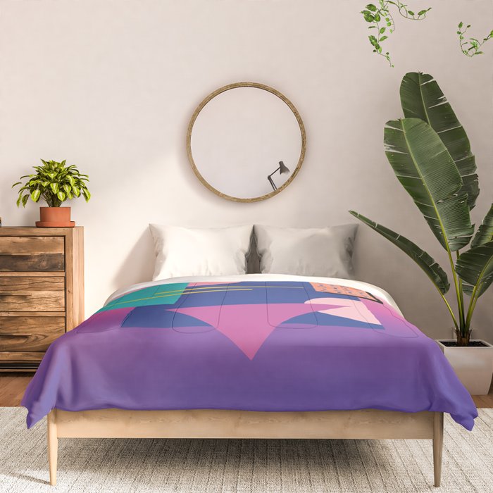 Memphis pattern 79 - 80s / 90s Retro Comforter Gallery Image 3