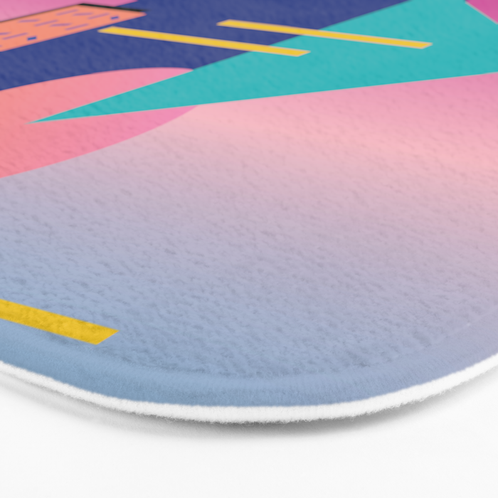Memphis pattern 79 - 80s / 90s Retro Bath Mat Gallery Image 3