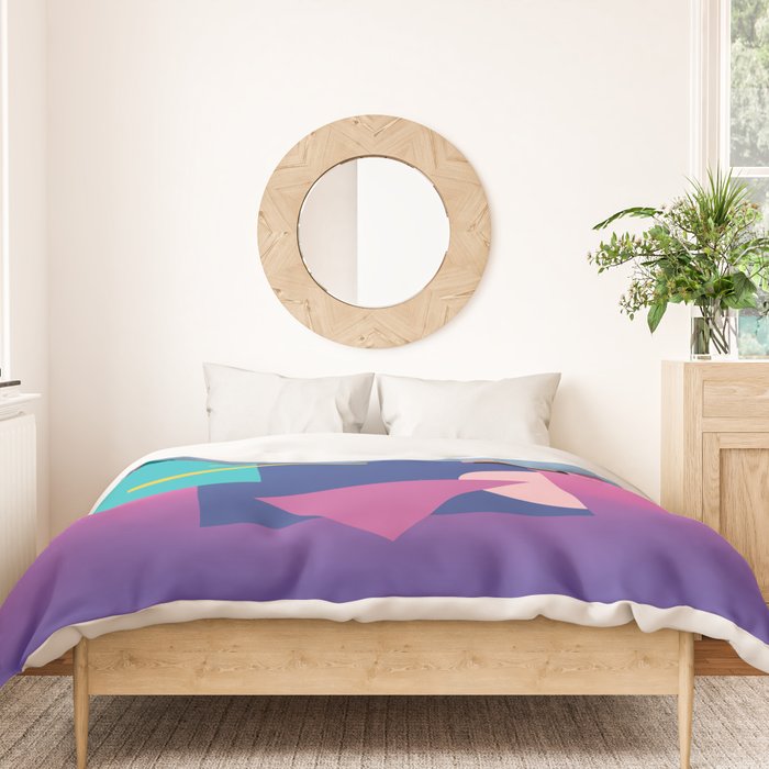 Memphis pattern 79 - 80s / 90s Retro Duvet Cover Gallery Image 3