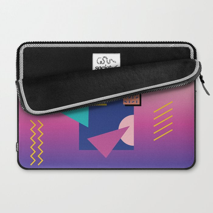 Memphis pattern 79 - 80s / 90s Retro Laptop Sleeve Gallery Image 2
