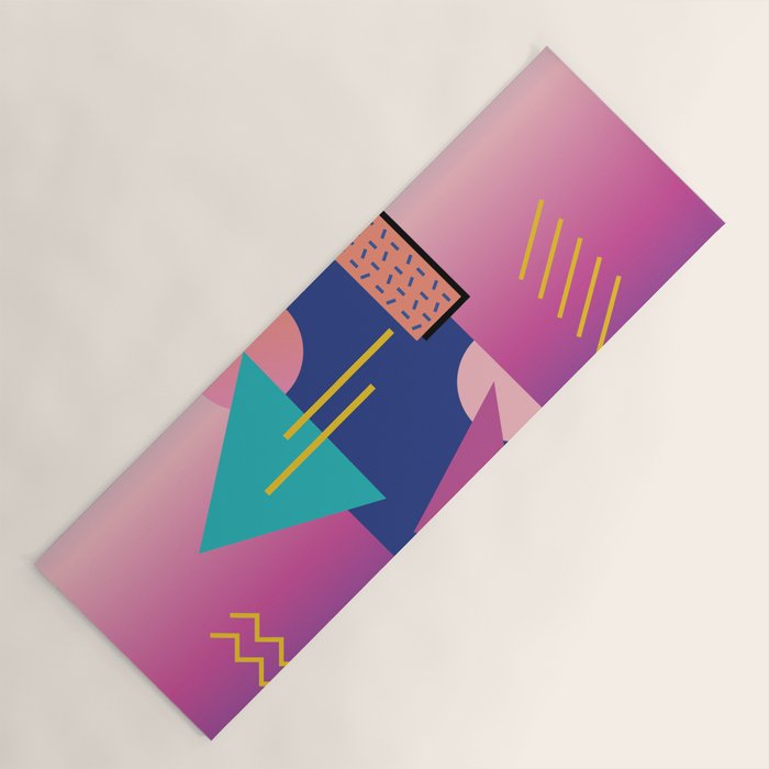 Memphis pattern 79 - 80s / 90s Retro Yoga Mat Gallery Image 1