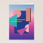 Memphis pattern 79 - 80s / 90s Retro Stationery Card Gallery Image 2