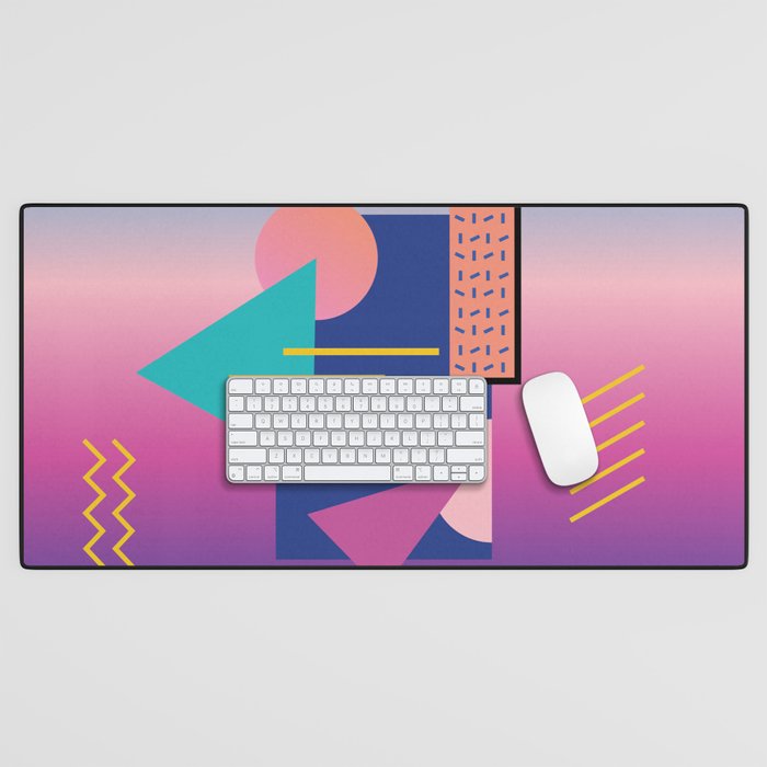 Memphis pattern 79 - 80s / 90s Retro Desk Mat Gallery Image 1