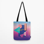 Memphis pattern 79 - 80s / 90s Retro Tote Bag Gallery Image 2