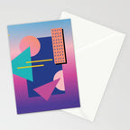Memphis pattern 79 - 80s / 90s Retro Stationery Card Gallery Image 2