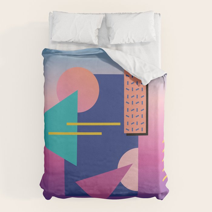 Memphis pattern 79 - 80s / 90s Retro Duvet Cover Gallery Image 6