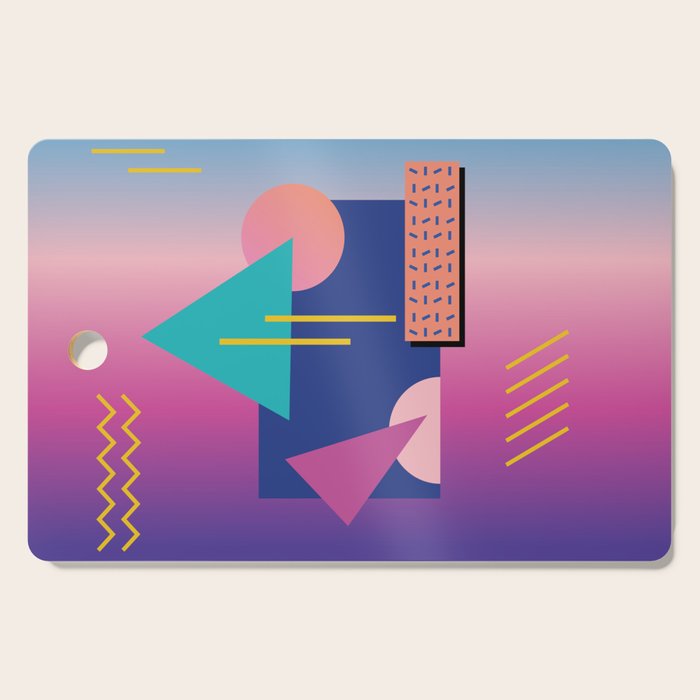 Memphis pattern 79 - 80s / 90s Retro Cutting Board Gallery Image 1