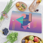 Memphis pattern 79 - 80s / 90s Retro Cutting Board Gallery Image 2