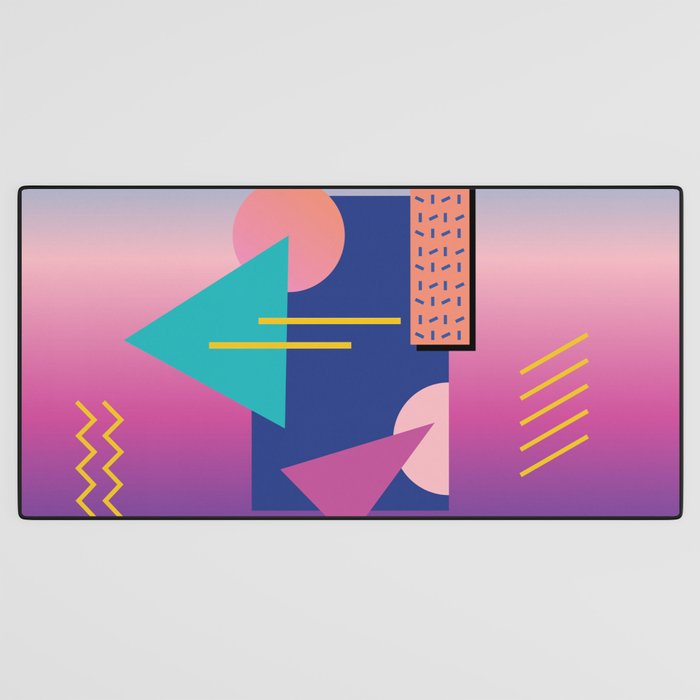 Memphis pattern 79 - 80s / 90s Retro Desk Mat Gallery Image 3