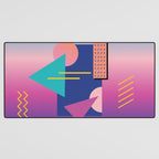 Memphis pattern 79 - 80s / 90s Retro Desk Mat Gallery Image 3