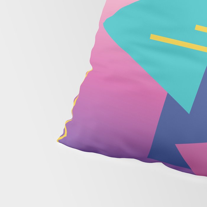 Memphis pattern 79 - 80s / 90s Retro Pillow Sham Gallery Image 4