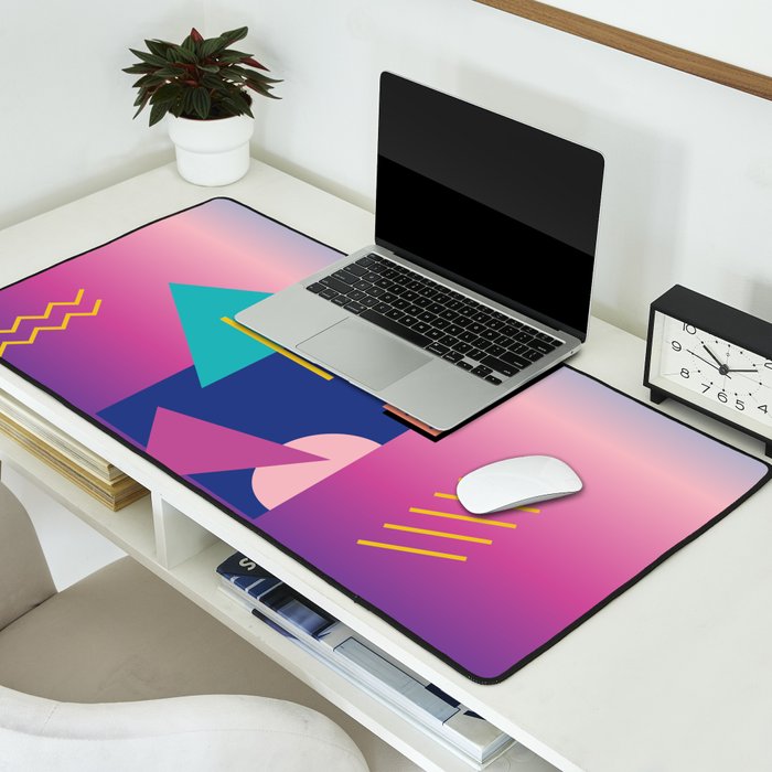 Memphis pattern 79 - 80s / 90s Retro Desk Mat Gallery Image 2