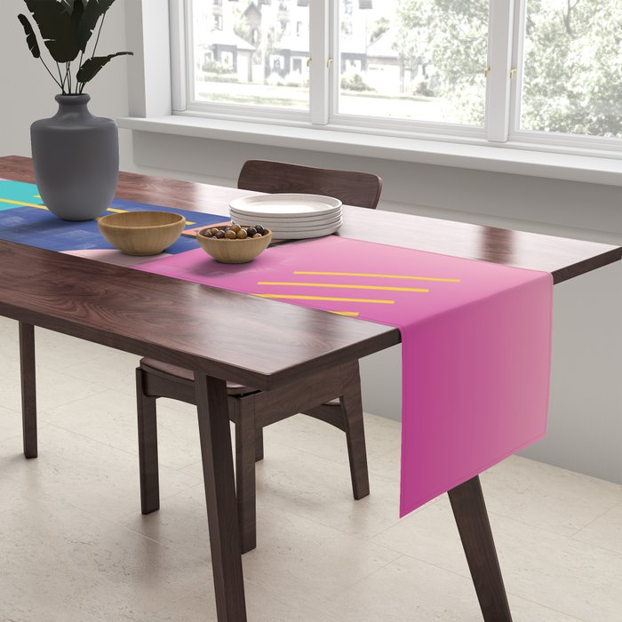 Memphis pattern 79 - 80s / 90s Retro Table Runner Gallery Image 2