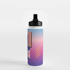 Memphis pattern 79 - 80s / 90s Retro Water Bottle Gallery Image 2