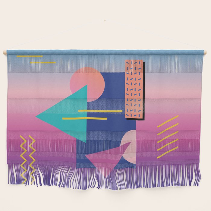Memphis pattern 79 - 80s / 90s Retro Wall Hanging Gallery Image 1