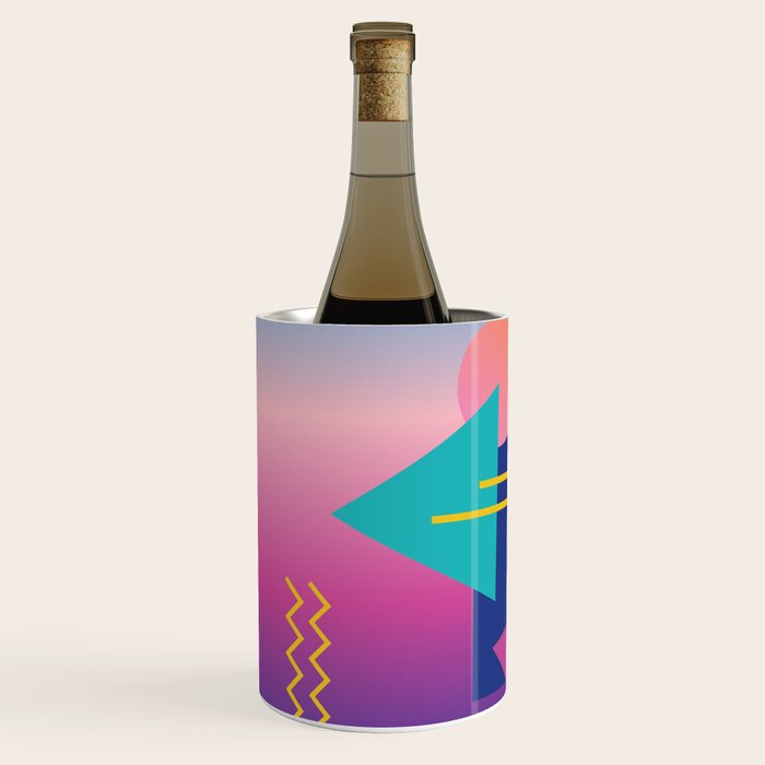 Memphis pattern 79 - 80s / 90s Retro Wine Chiller Gallery Image 2