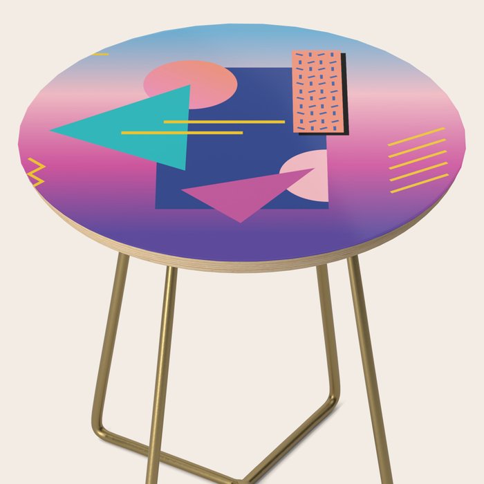 Memphis pattern 79 - 80s / 90s Retro Side Table Gallery Image 2