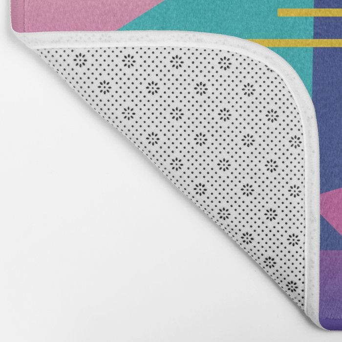 Memphis pattern 79 - 80s / 90s Retro Bath Mat Gallery Image 2