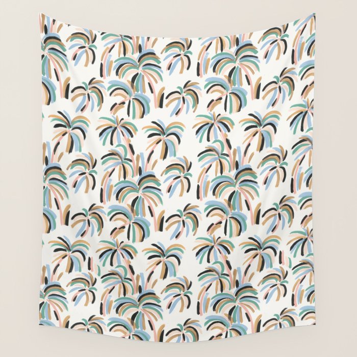 Rainbow Palm Wall Tapestry Gallery Image 4