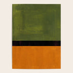 Olive Night Color Field Mid Century Modern Minimalist Poster Gallery Image 4