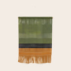 Olive Night Color Field Mid Century Modern Minimalist Wall Hanging Gallery Image 1