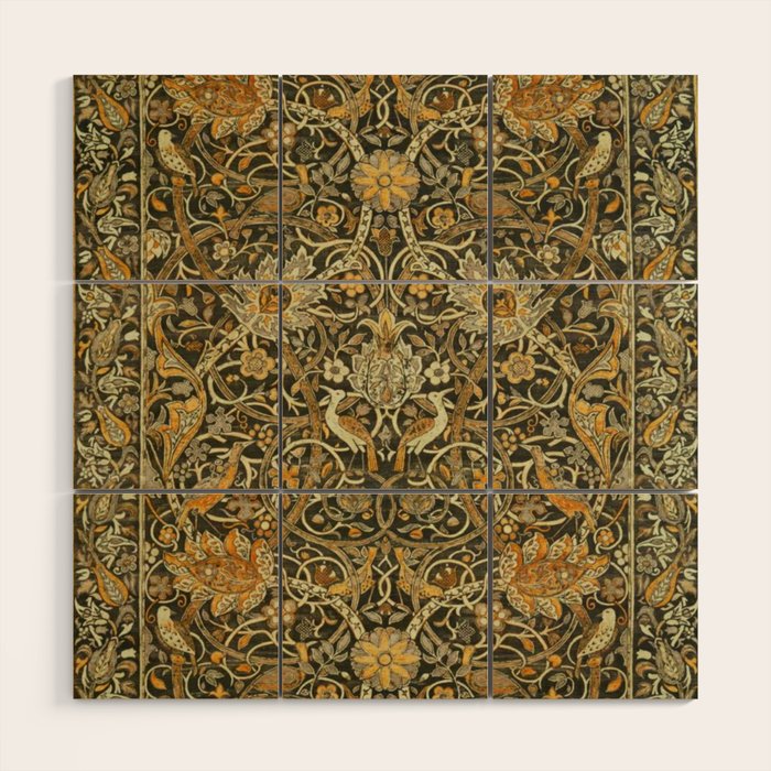 William Morris Bullerswood pattern,No.3, Wood Wall Art Gallery Image 1