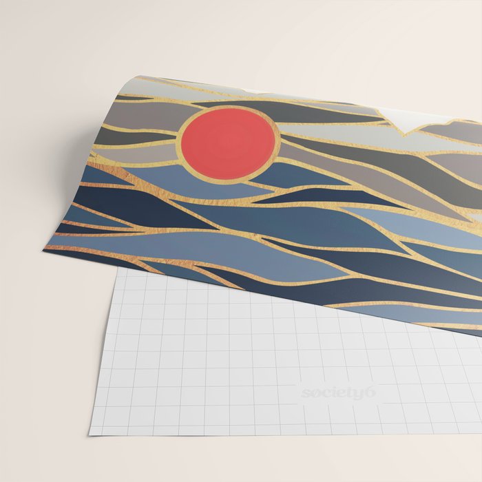 Ice Mountains Wrapping Paper Gallery Image 2