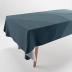 Abstract Color Waves - Blue Tones Tablecloth Gallery Image 1