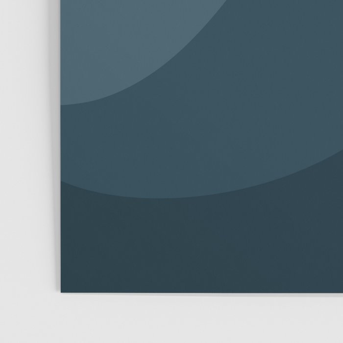 Abstract Color Waves - Blue Tones Poster Gallery Image 3