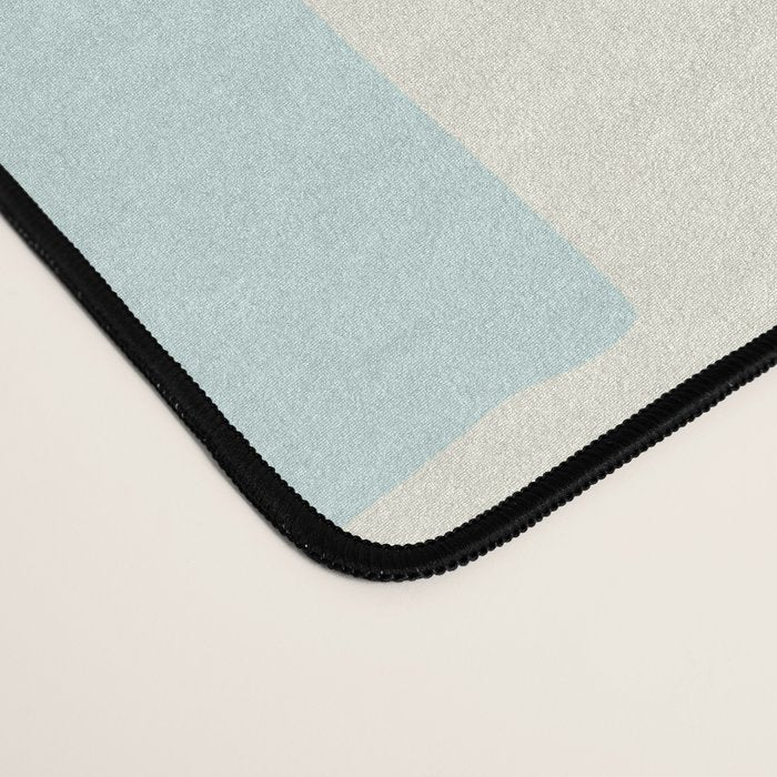 Summer check handdrawn mint Desk Mat Gallery Image 4