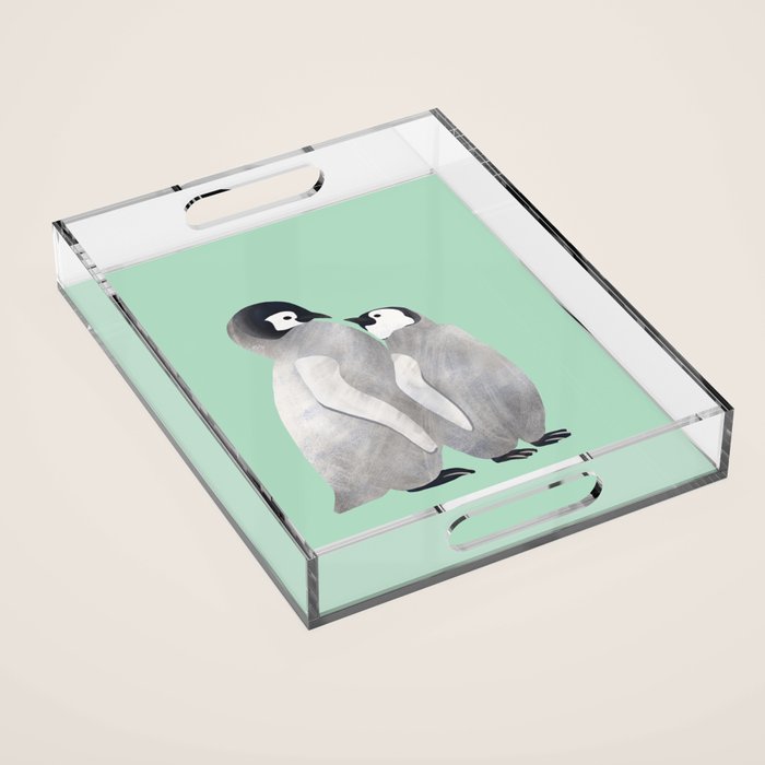 Baby Penguins Acrylic Tray Gallery Image 1