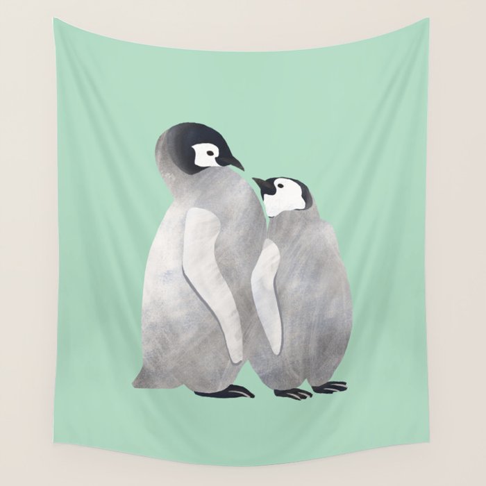 Baby Penguins Wall Tapestry Gallery Image 4