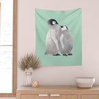 Baby Penguins Wall Tapestry Gallery Image 2